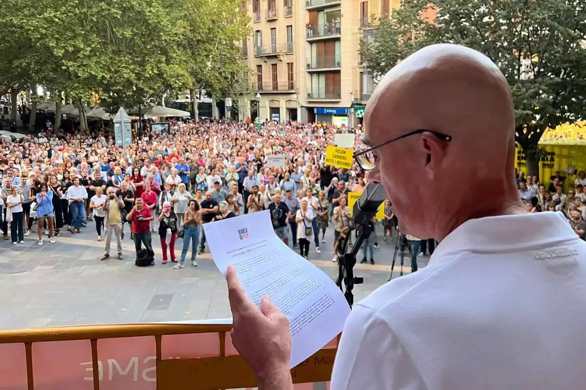 Manifestació contra inseguretat i violència a Manresa el 5 d'octubre de 2023