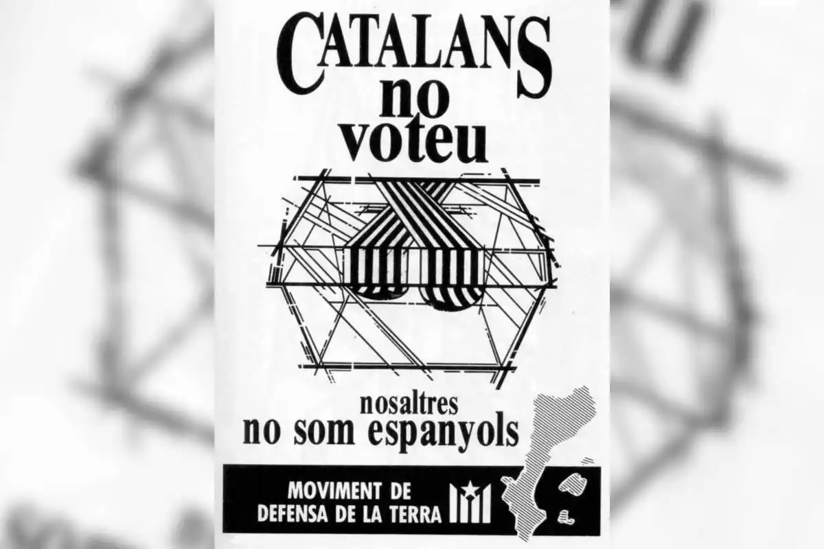 Meme que anima a la abstención en las elecciones del 23 de julio con el lema catalanes no voteis
