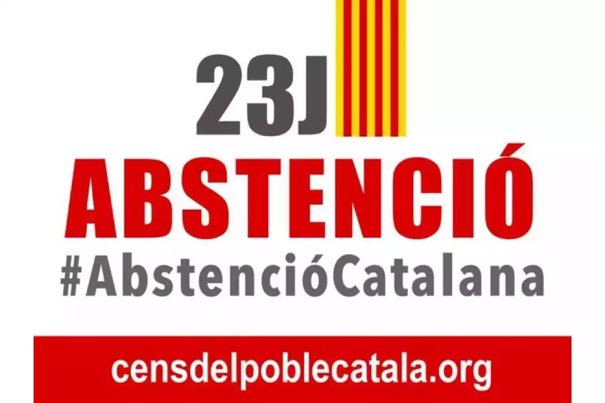 Meme que anima a la abstención en las elecciones del 23 de julio