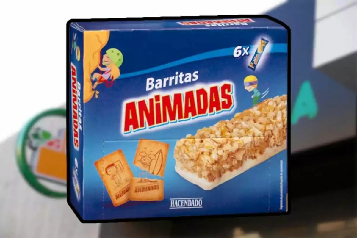 Caixa de barretes de cereals de la marca Hacendado anomenada Caixa de barretes de cereals de la marca Hacendado anomenada