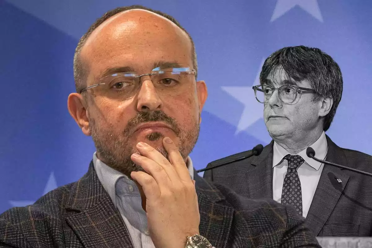 Muntatge d'Alejandro Fernádez i Carles Puigdemont