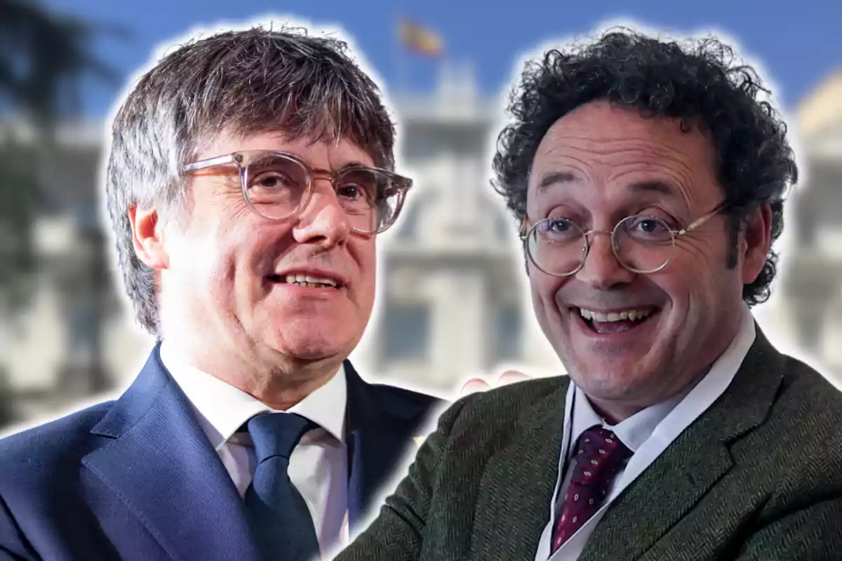 Muntatge de Carles Puigdemont i el fiscal general de l'Estat, Álvaro García Ortiz Muntatge de Carles Puigdemont i el fiscal general de l'Estat, Álvaro García Ortiz