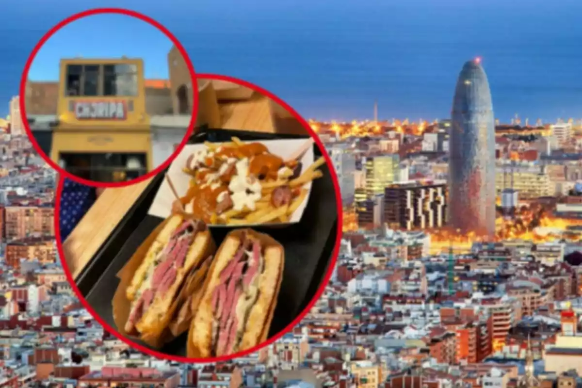 Muntatge de Barcelona i el restaurant Choripa de Barcelona