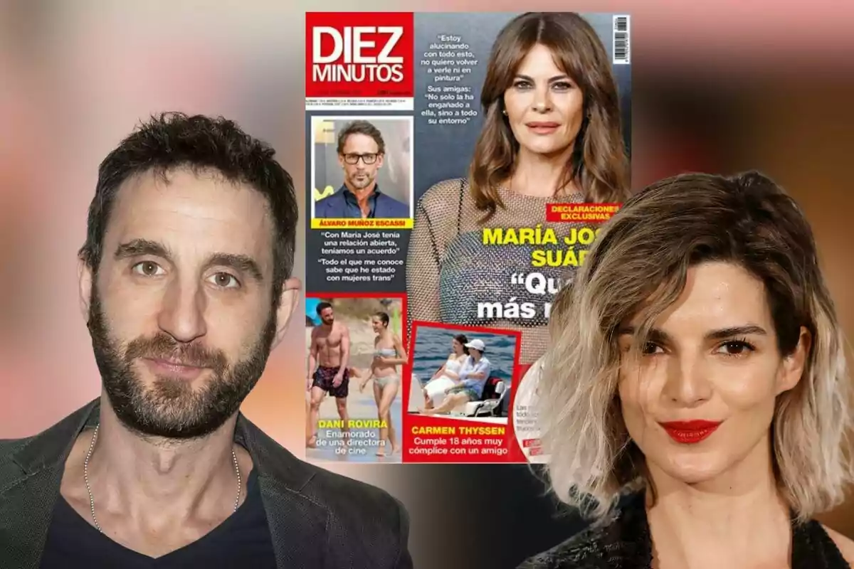 Portada de la revista "Diez Minutos" amb diverses celebritats i titulars destacats.