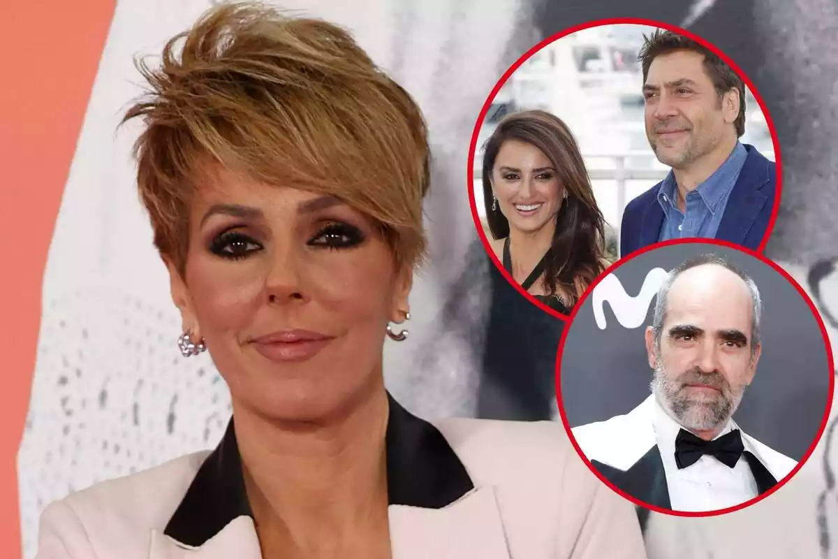 Muntatge amb les cares de Rocío Carrasco, Luis Tosar, Penélope Cruz i Javier Bardem