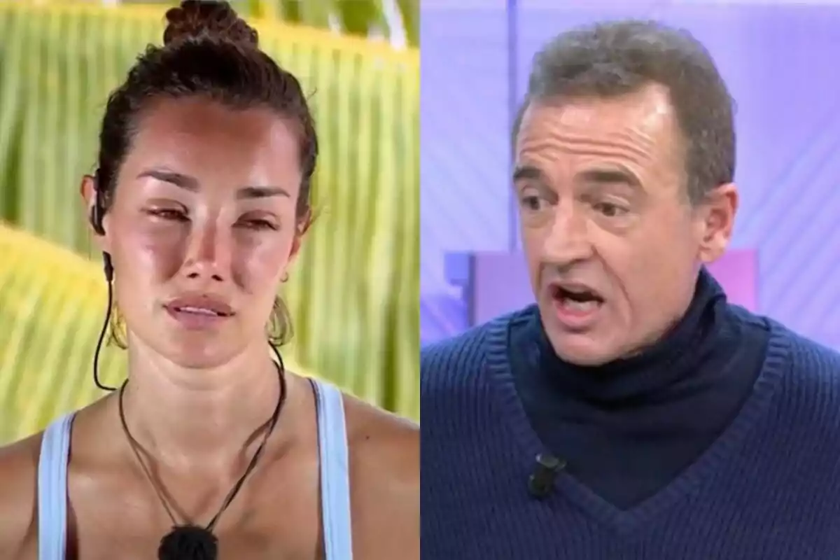 Montaje de Adara Molinero en 'Supervivientes: All Stars' y Alessandro Lequio en 'Vamos a ver'