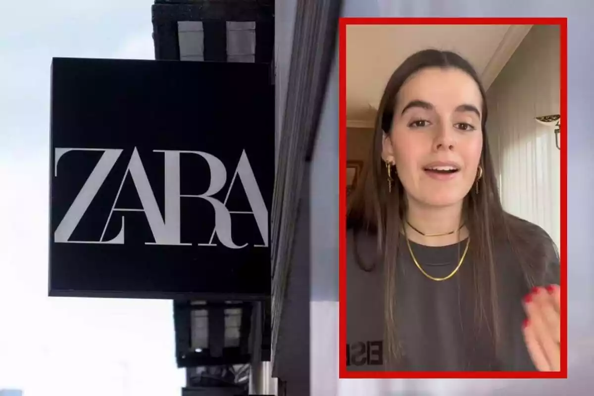 Muntatge de fotos de la tiktoker @anaaapaz parlant de trucs per a les rebaixes de Zara