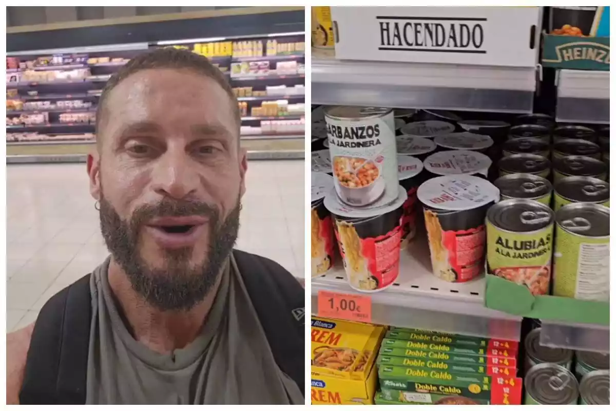 Muntatge de fotos d'un TikTok de @fransusin_ on parla d'un dels productes estrella de Mercadona