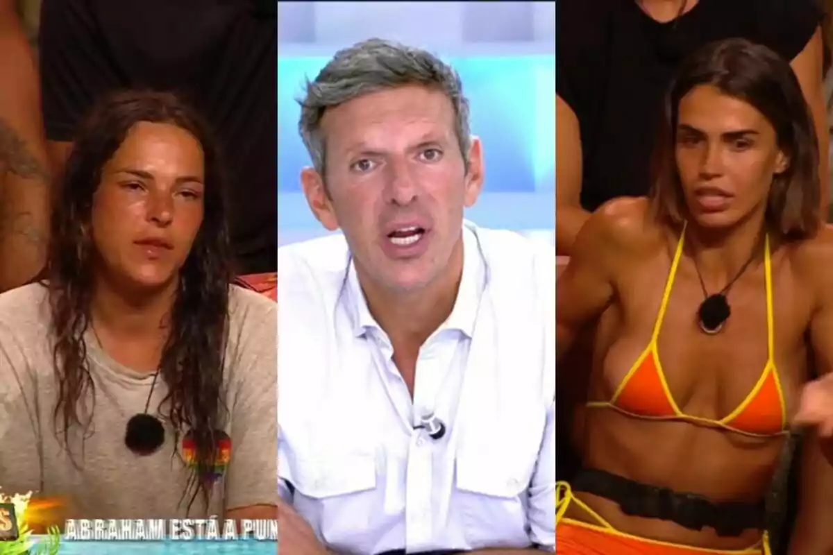 Montaje de Joaquín Prat en 'Vamos a ver' y Marta Peñate y Sofía Suescun en 'Supervivientes All Stars'