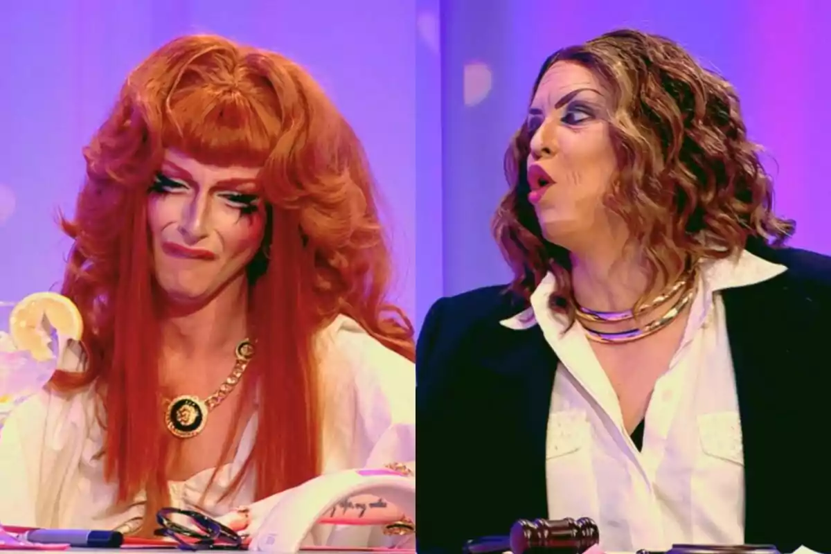 Muntatge de Le Cocó i Mariana Stars al 'Snatch Game' de 'Drag Race España'