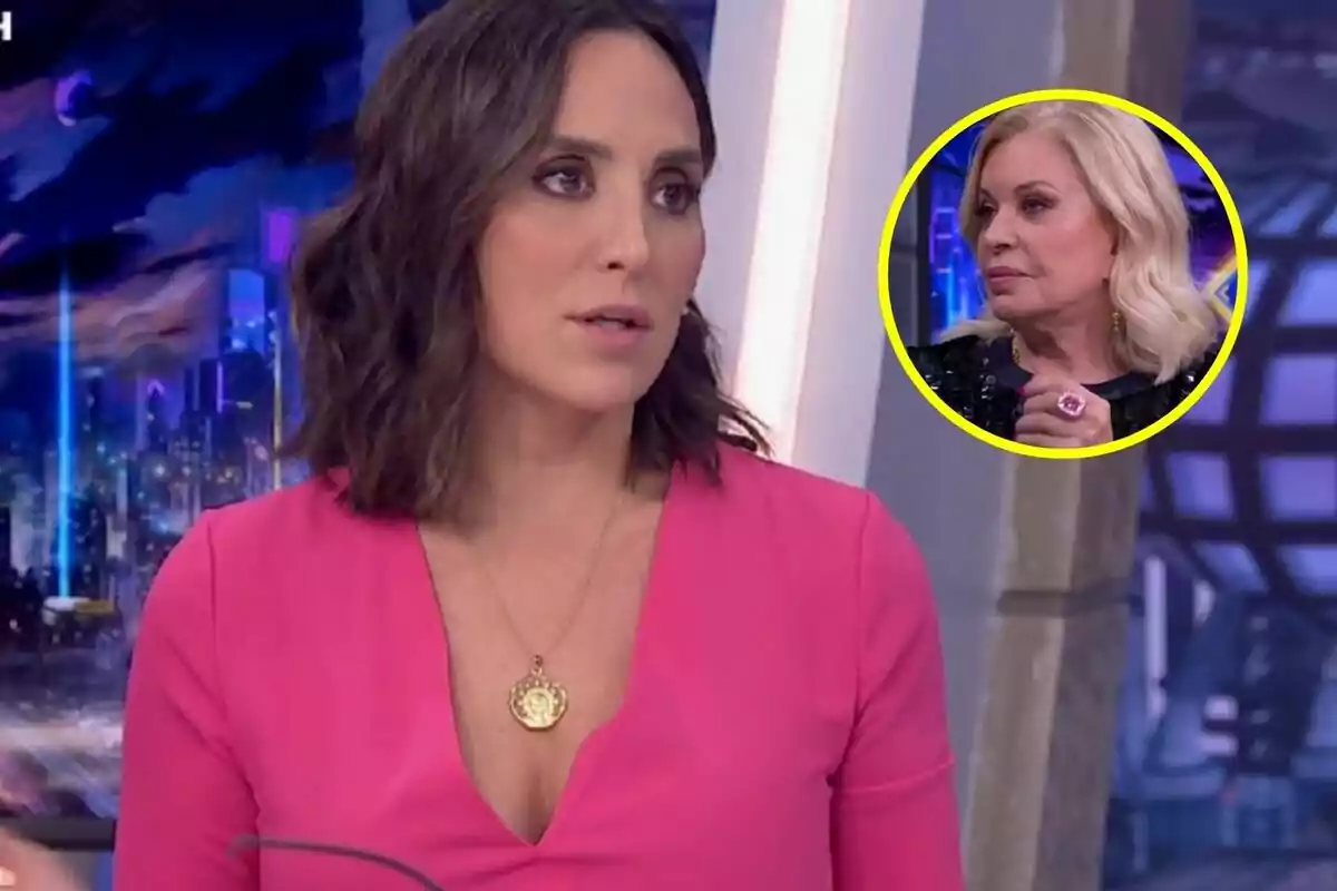 Muntatge de Tamara Falcó i Bárbara Rey a 'El Hormiguero'