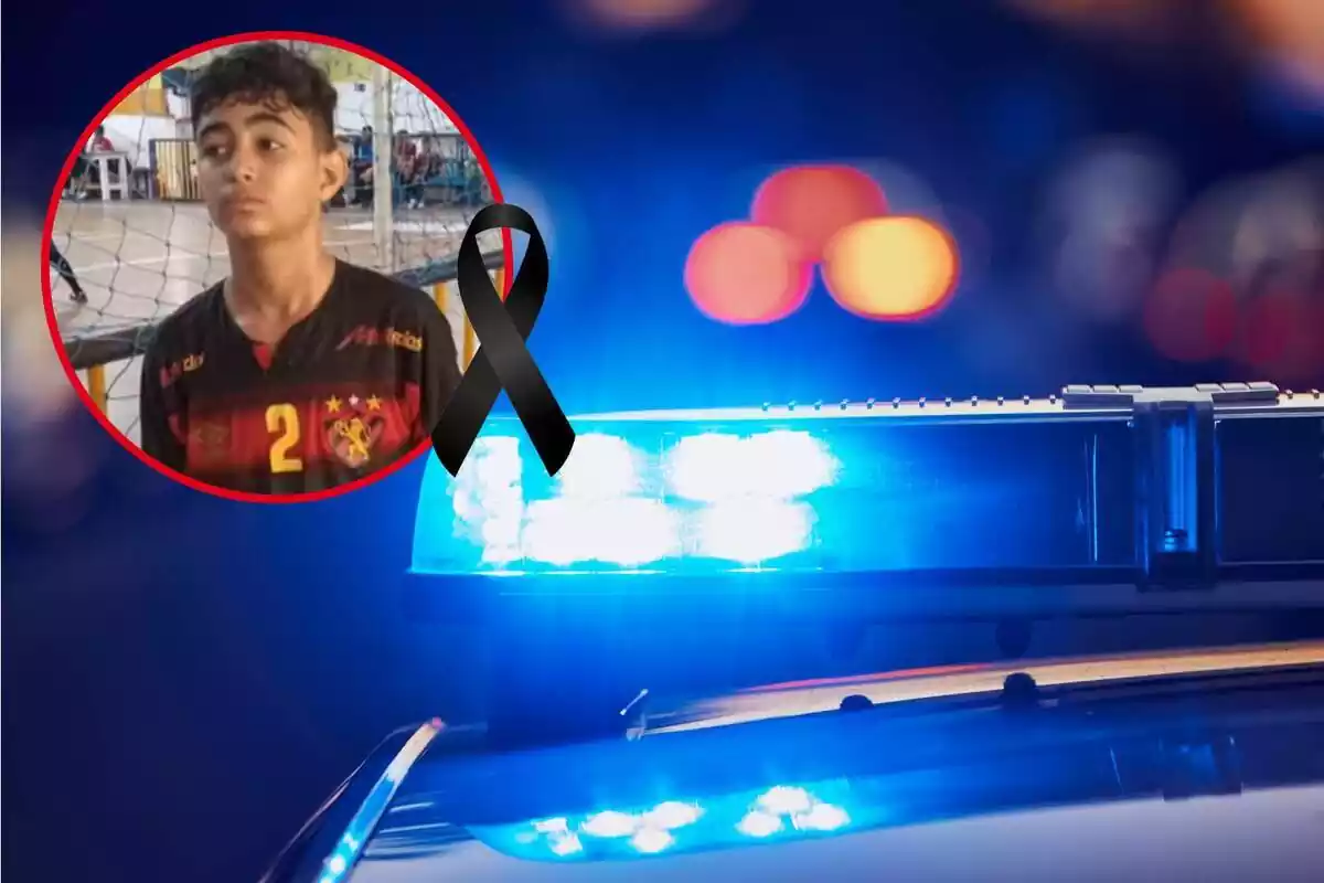 Muntatge de Derick Sampaio, nen de 13 anys mort en un tiroteig