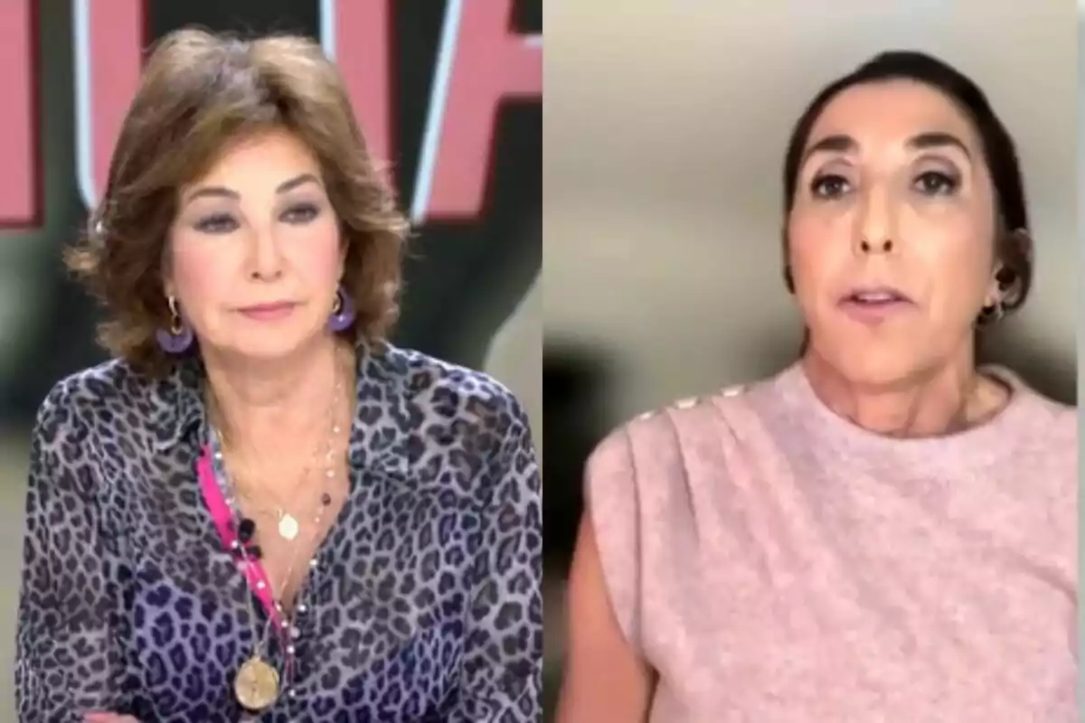 Muntatge entre Ana Rosa Quintana i Paz Padilla a 'TardeAR'