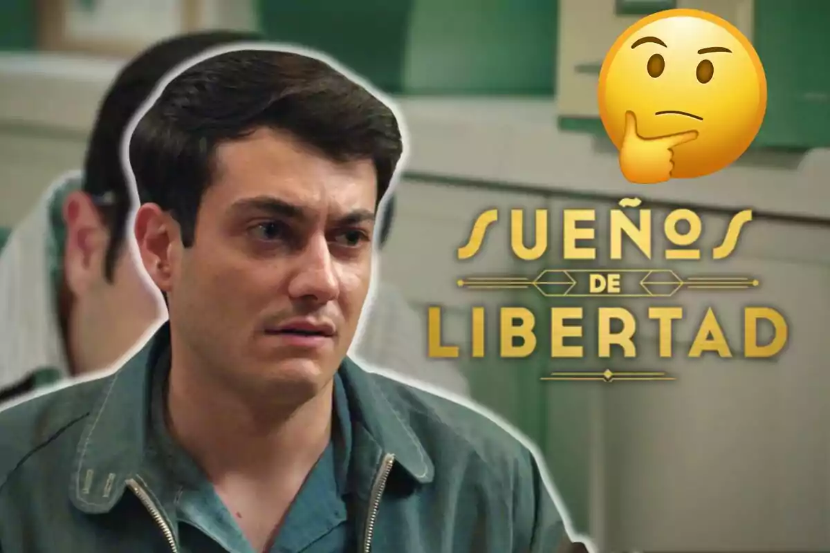 José Milán amb expressió seriosa al costat del text "Sueños de Libertad" i un emoji pensatiu.