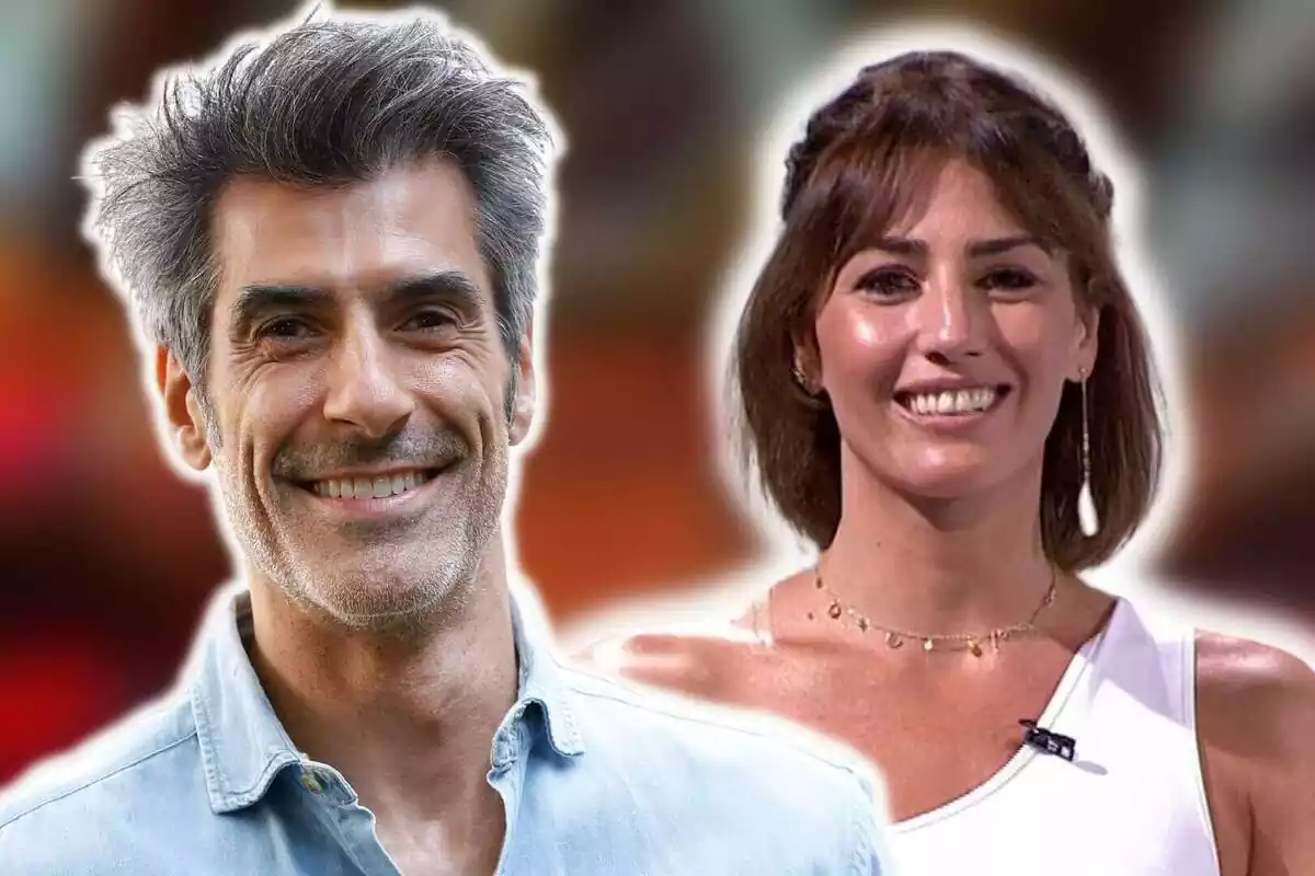 Montaje de fotos de primer plano de Jorge Fernández y Laura Moure, ambos con rostro sonriente