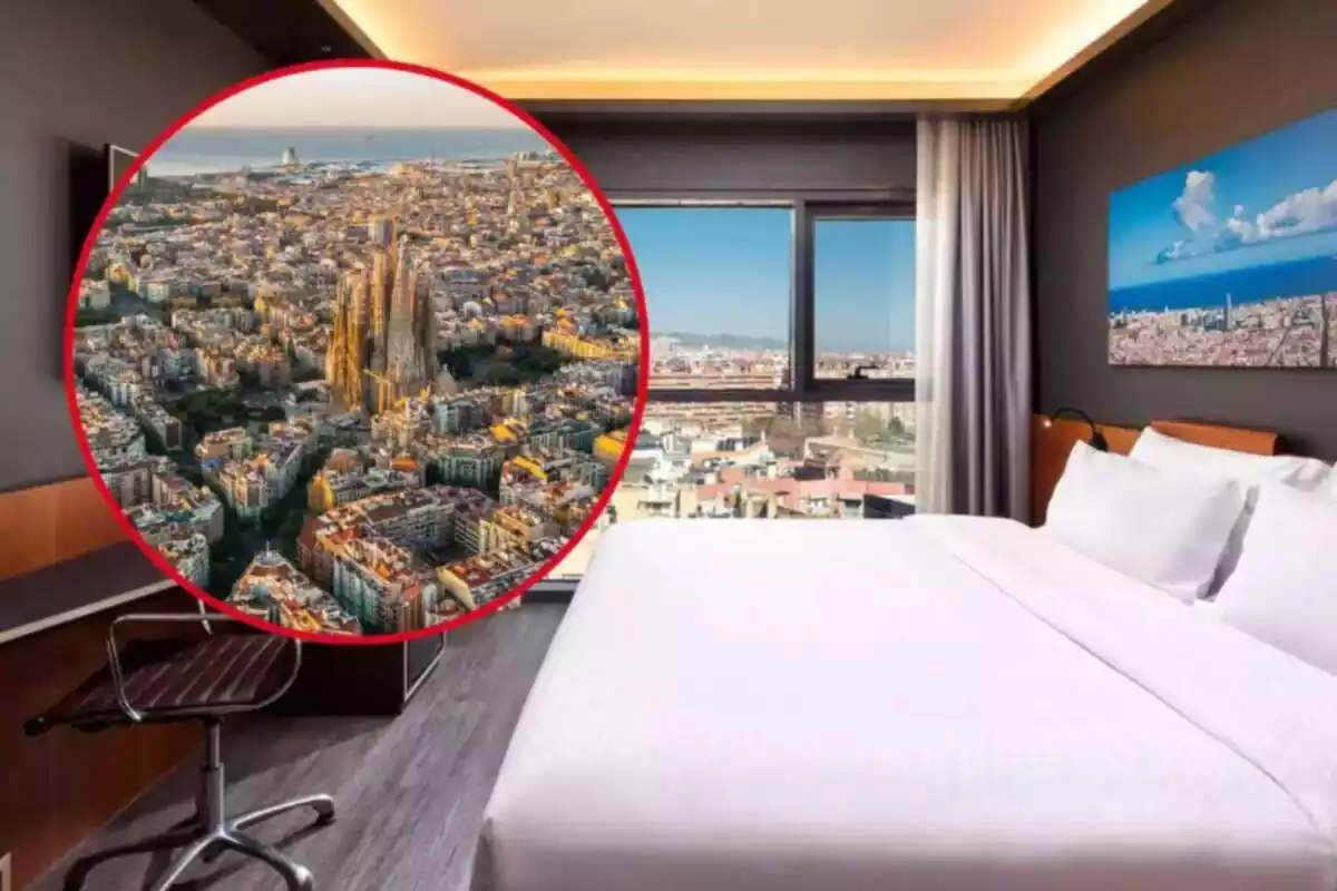 Muntatge d´una suit de l´hotel Fort Points d´Avinguda Diagonal i Barcelona