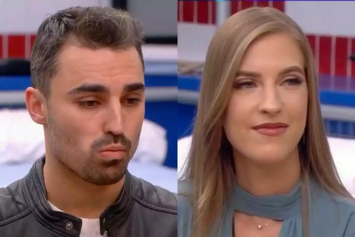 Muntatge de Jorge Pérez a l'esquerra amb Silvia a la dreta a la segona casa de Gran Hermano