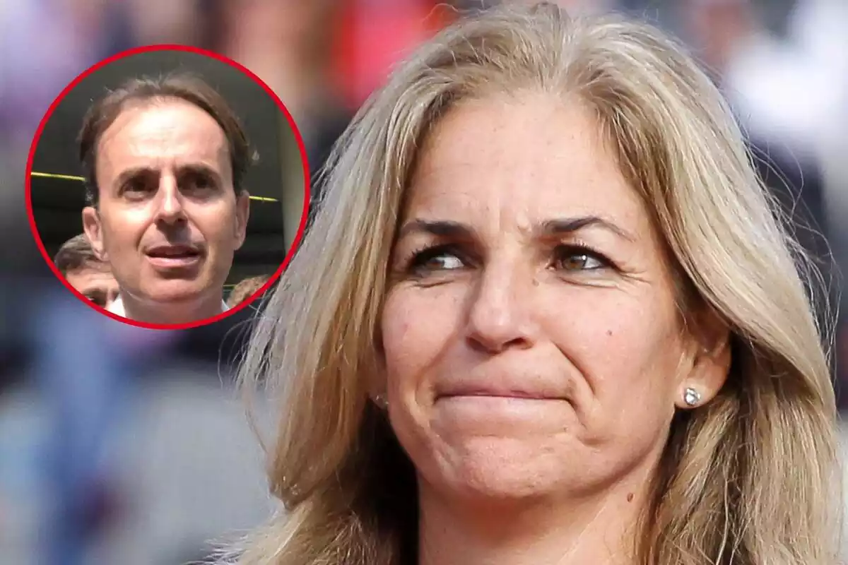 Fotomuntatge entre Arantxa Sánchez i Josep Santacana