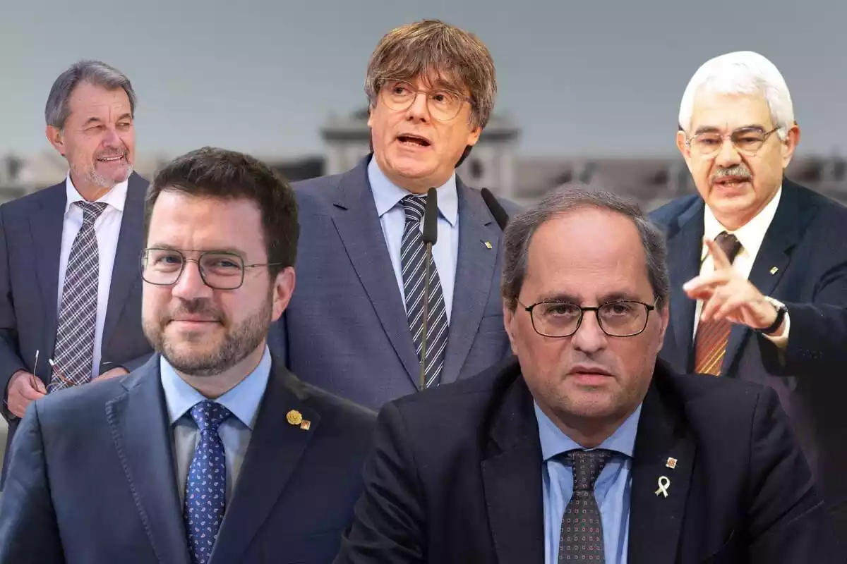 Muntatge, presidents de la Generalitat de Catalunya
