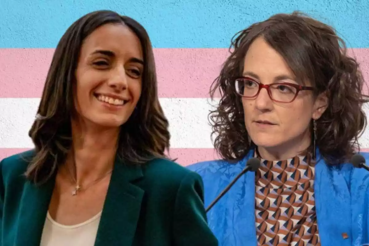 Muntatge de la diputada de Vox, Monica Lora i Tania Verge