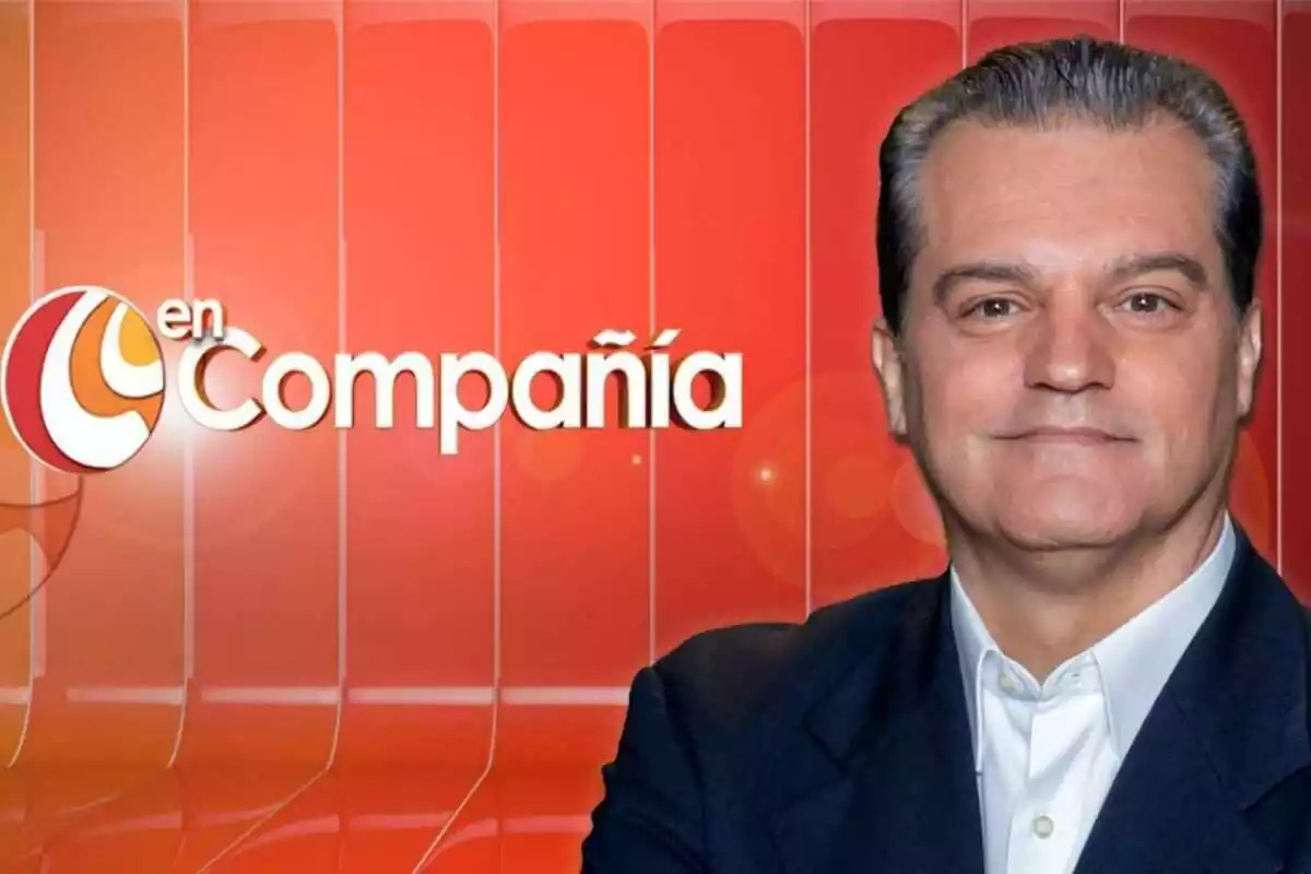 Muntatge amb el rostre de Ramón García somrient i el programa d''En Companyia'