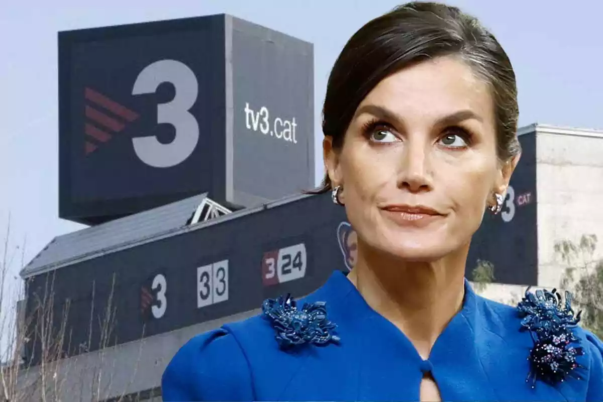 Muntatge TV3 amb la reina Letizia