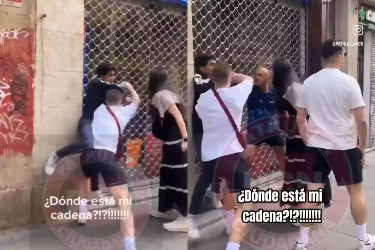 Vídeo d'un robatori a Barcelona