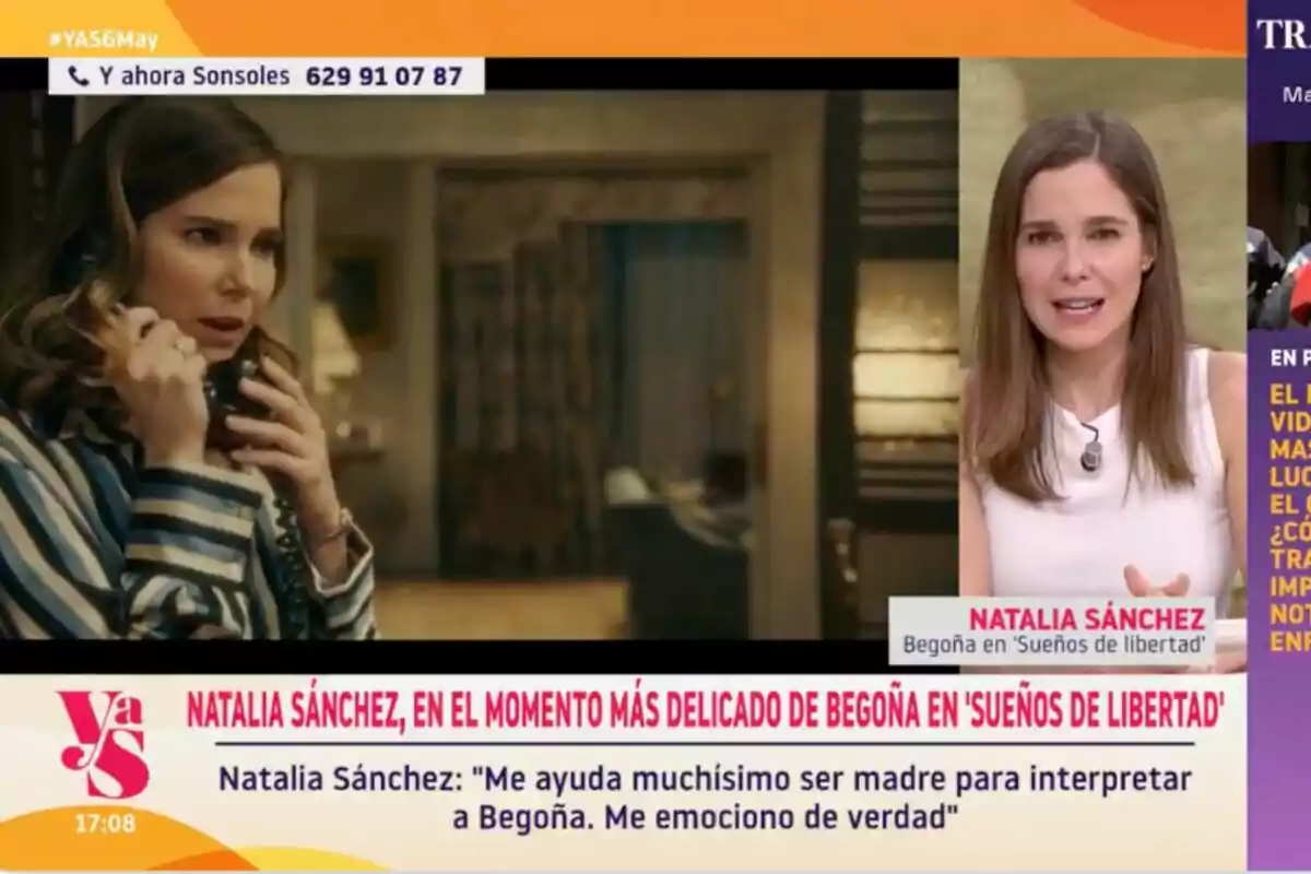 Natalia Sánchez apareix en una escena de Natalia Sánchez apareix en una escena de