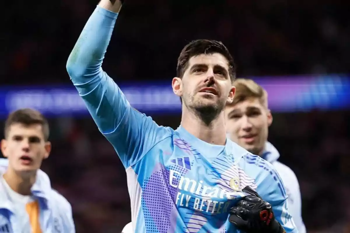 Courtois tras el partido Courtois tras el partido