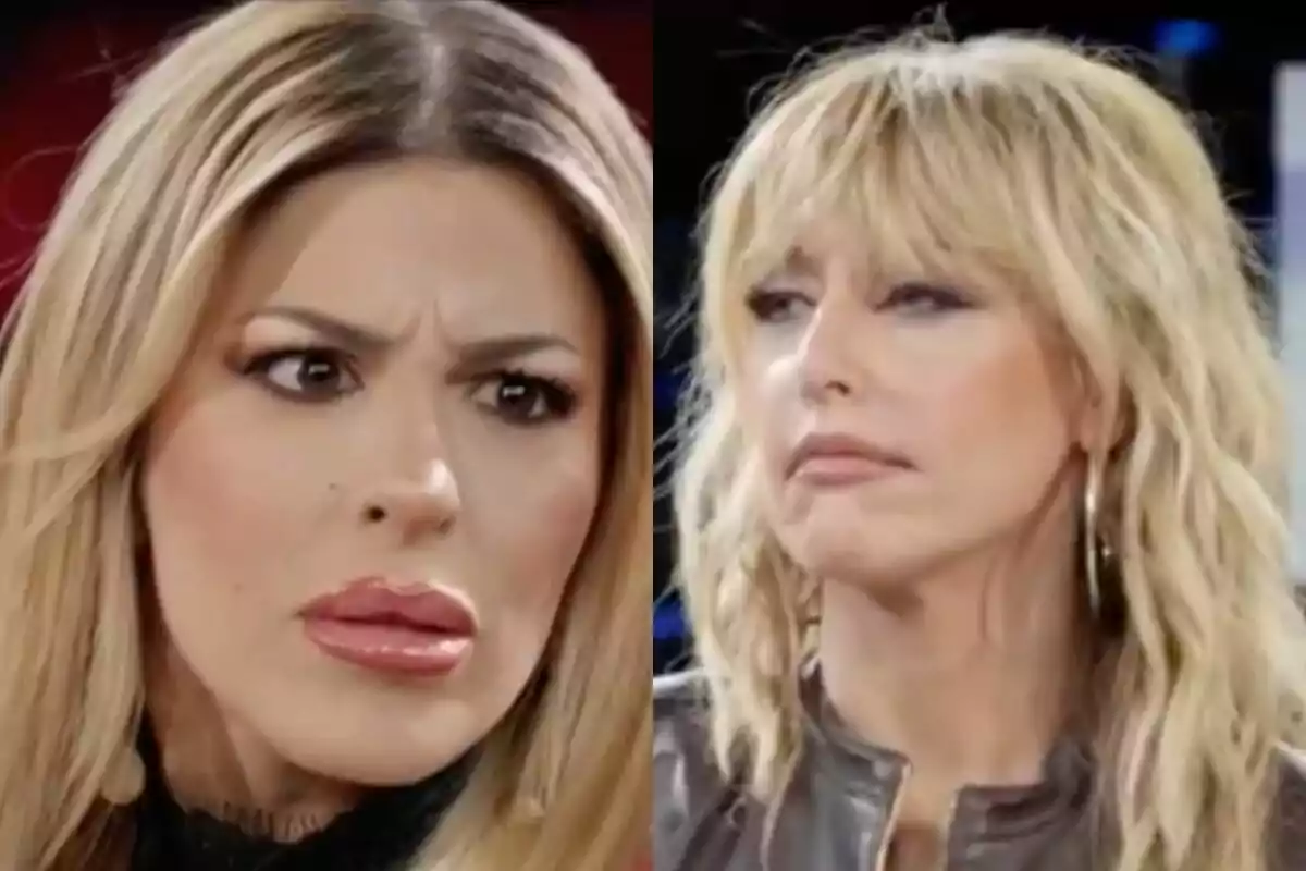 Oriana Marzoli i Emma García amb expressions facials serioses i cabell ros, una amb el front arrufat i l'altra amb una expressió neutral a 'Inside Oriana'.