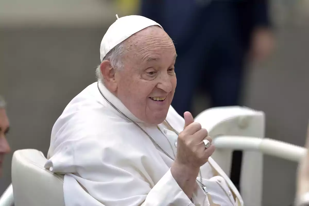 Pope Francis during the proclamation of new saints of the Catholic Church on World Mission Day 2024, at the Vatican, on October 20, 2024.