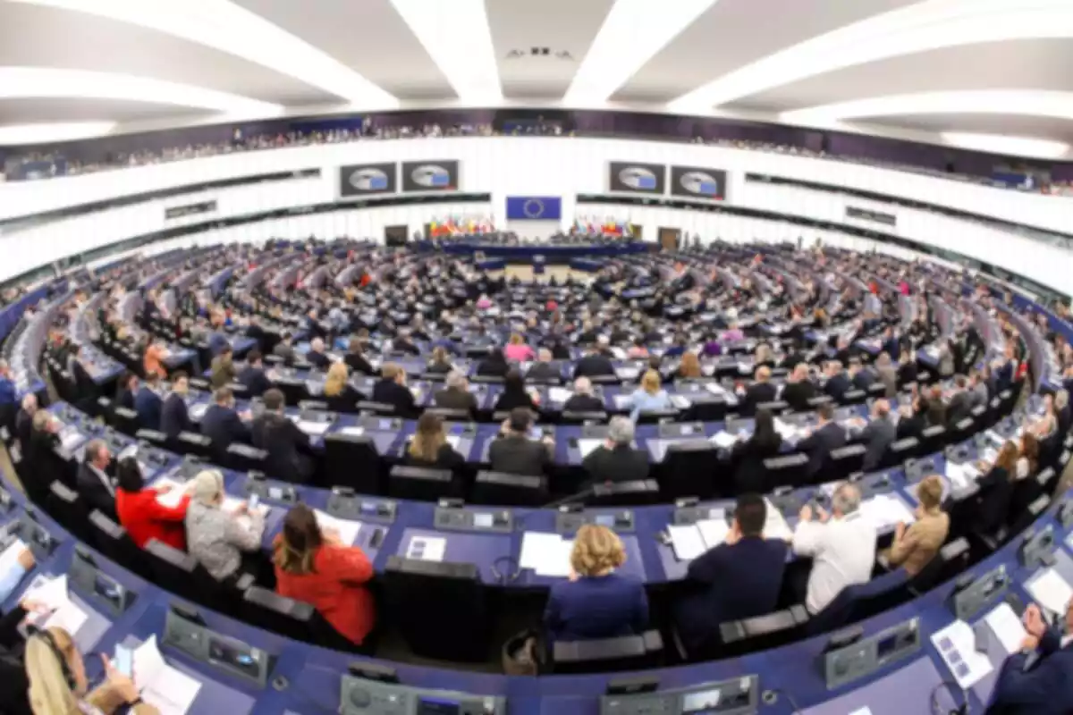 Vista general d'una sessió plenària al Parlament Europeu