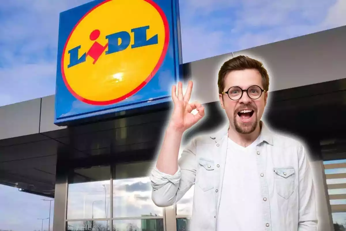 Persona donant l'ok a Lidl