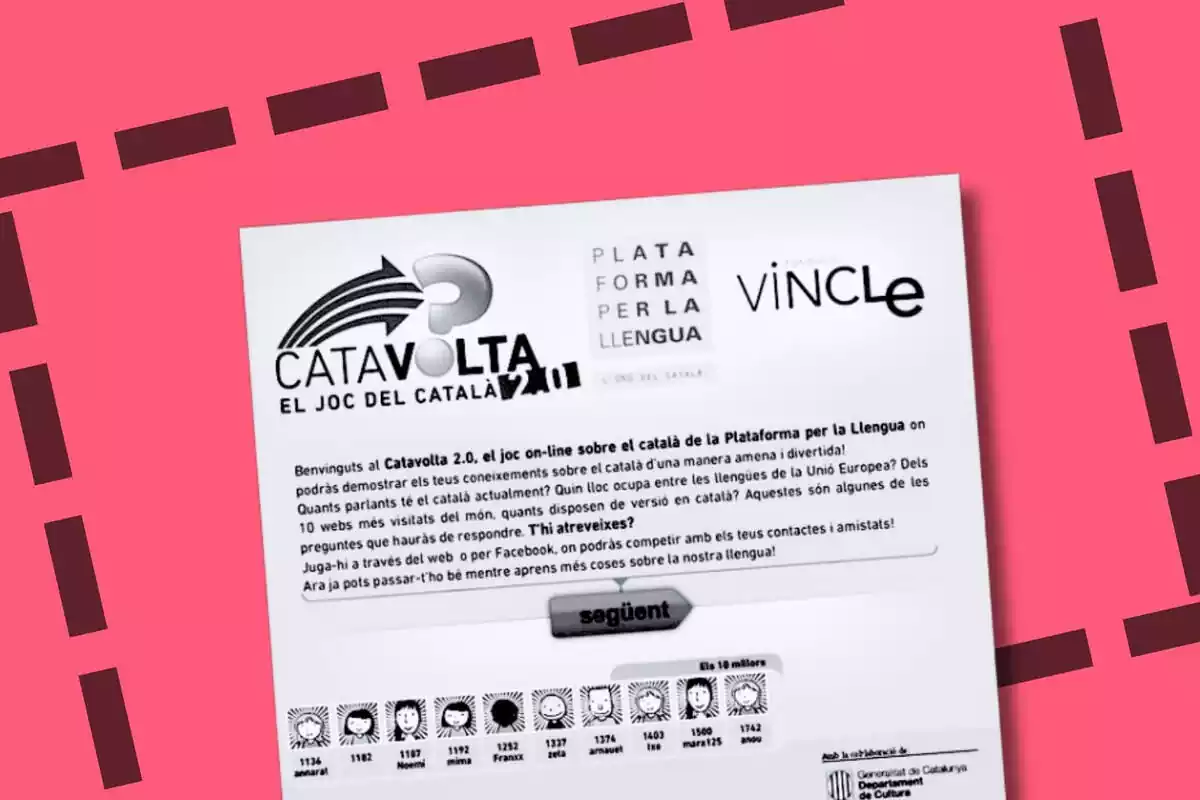Imatge de les instruccions del joc CataVolta