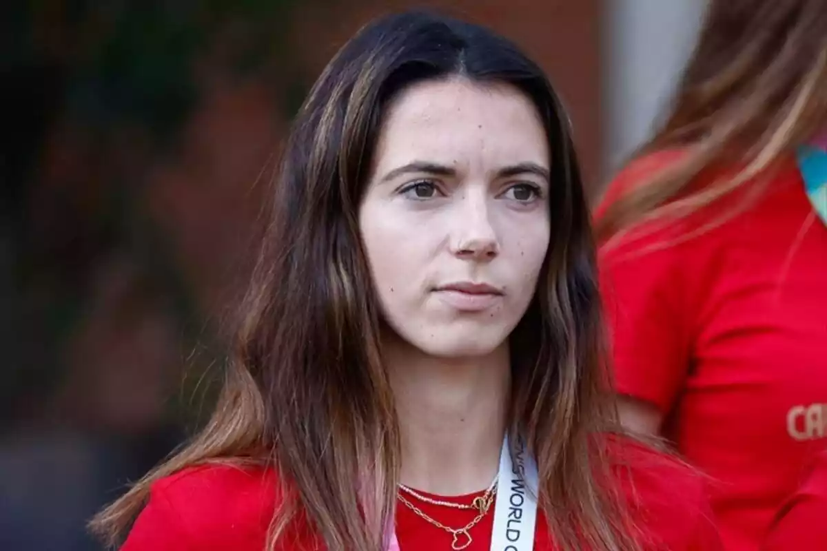 Primer pla de la futbolista Aitana Bonmatí