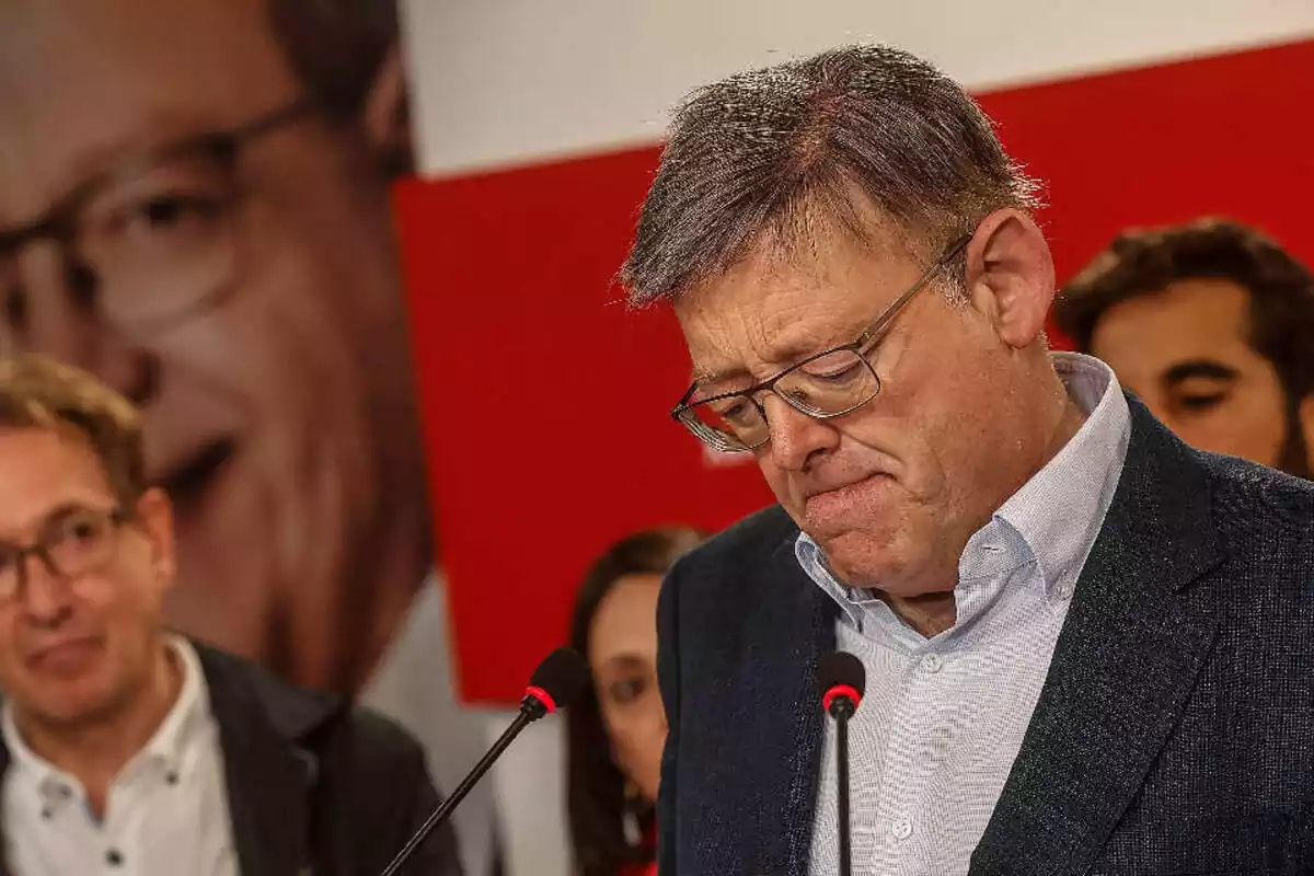 Primer pla del candidat del PSOE a València Ximo Puig