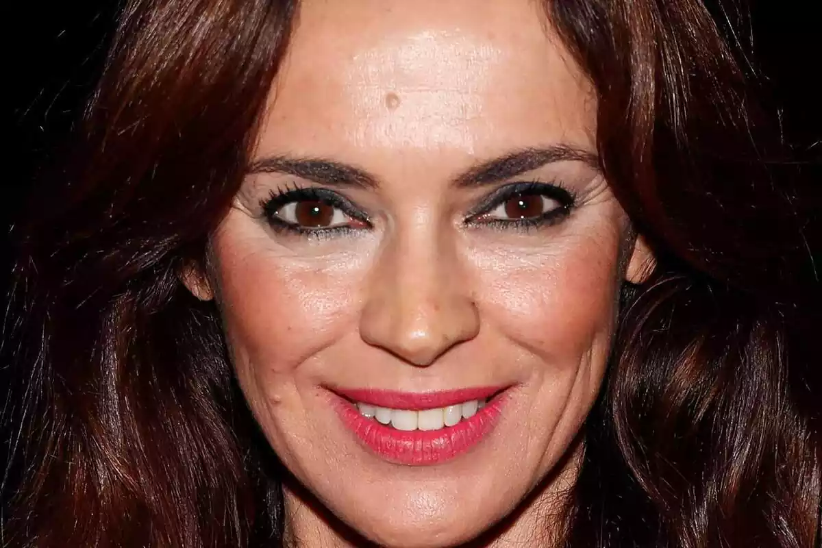 Primer pla d'Olga Moreno amb rostre molt feliç a 'GH VIP'