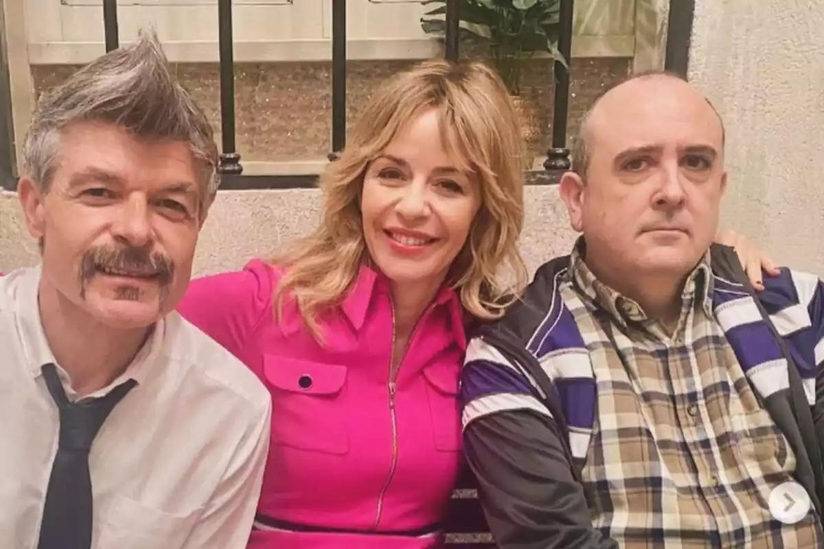 Captura de María Adánez en su regreso a La que se avecina junto a Nacho Guerreros y Carlos Areces