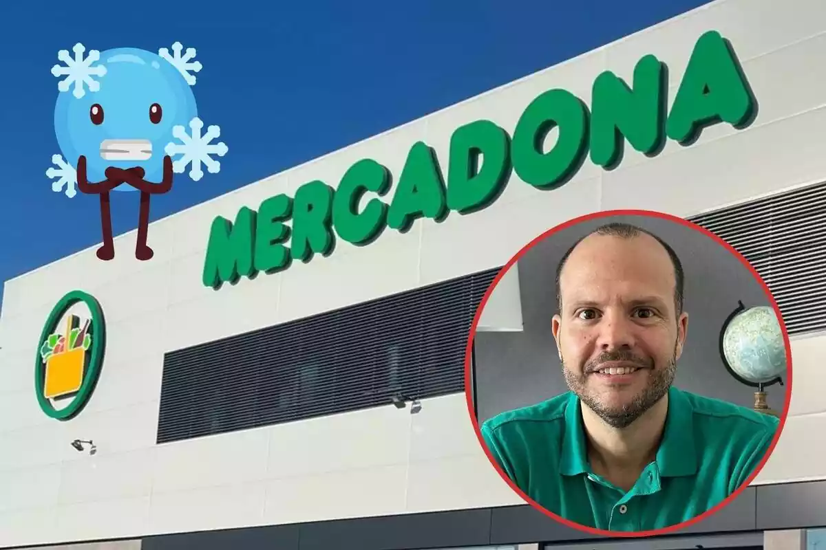 L'expert Miodrag Borges davant de Mercadona i emoticona congelada