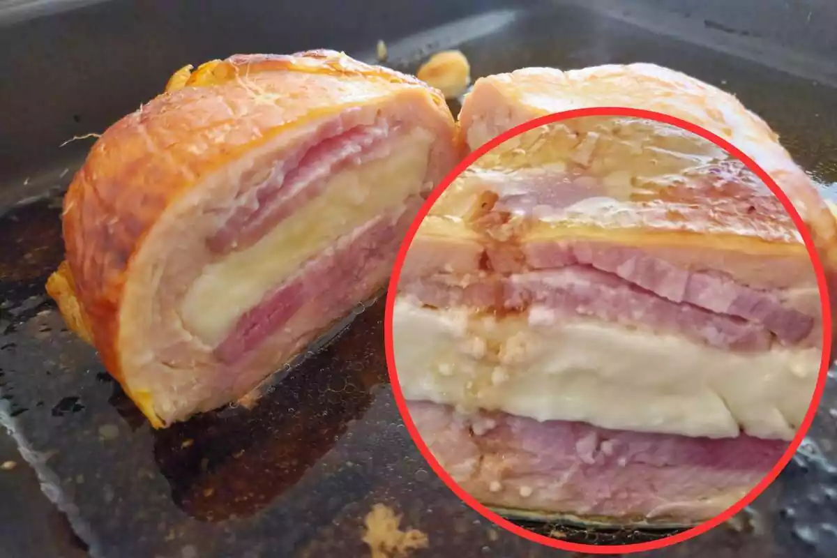 Roti stuffed with bacon and cheese from Lidl