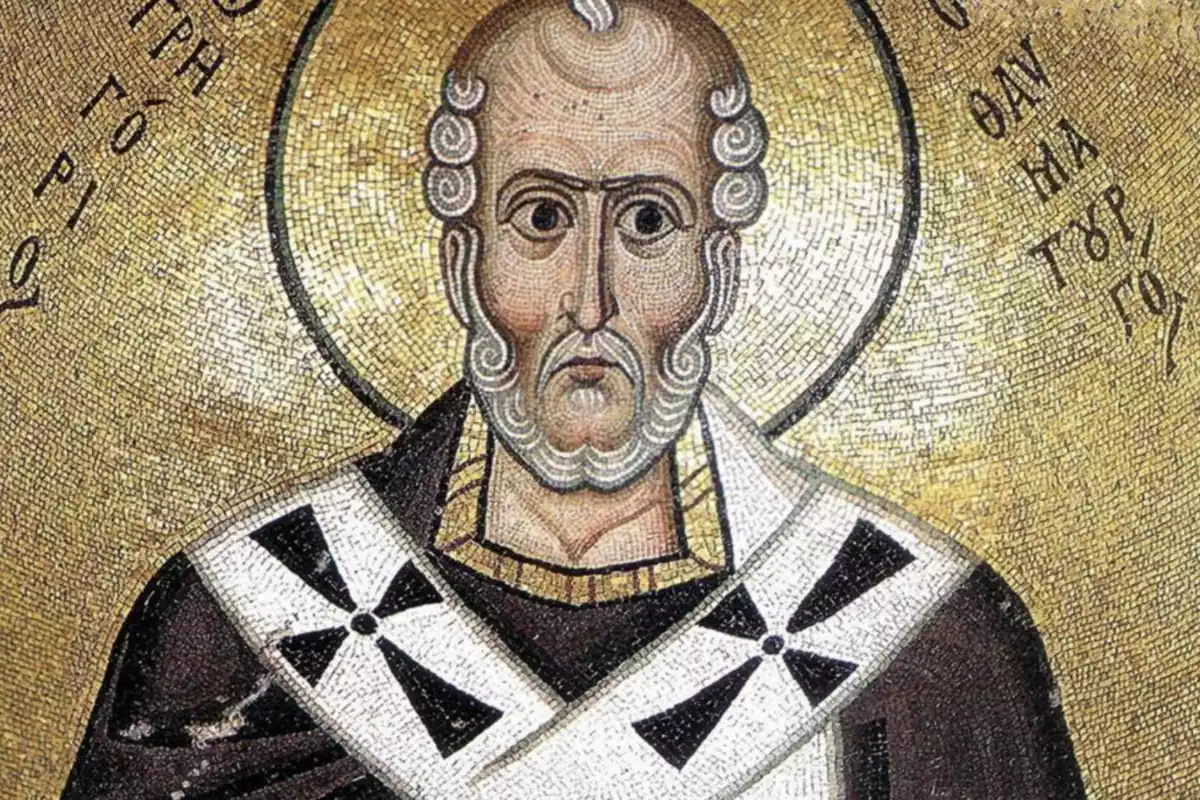 Primer pla a color de Sant Gregori de Nisa