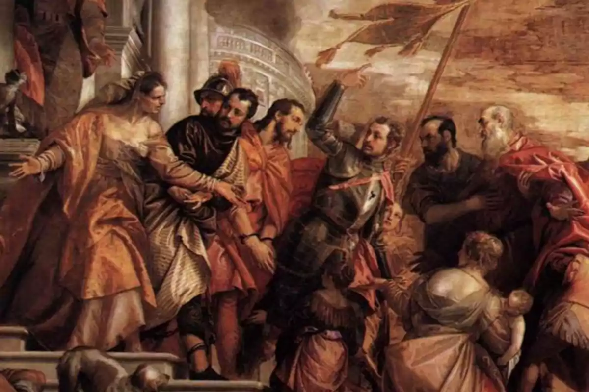 Imatge del martiri de Sant Marcos i Sant Marcel·lí de Roma