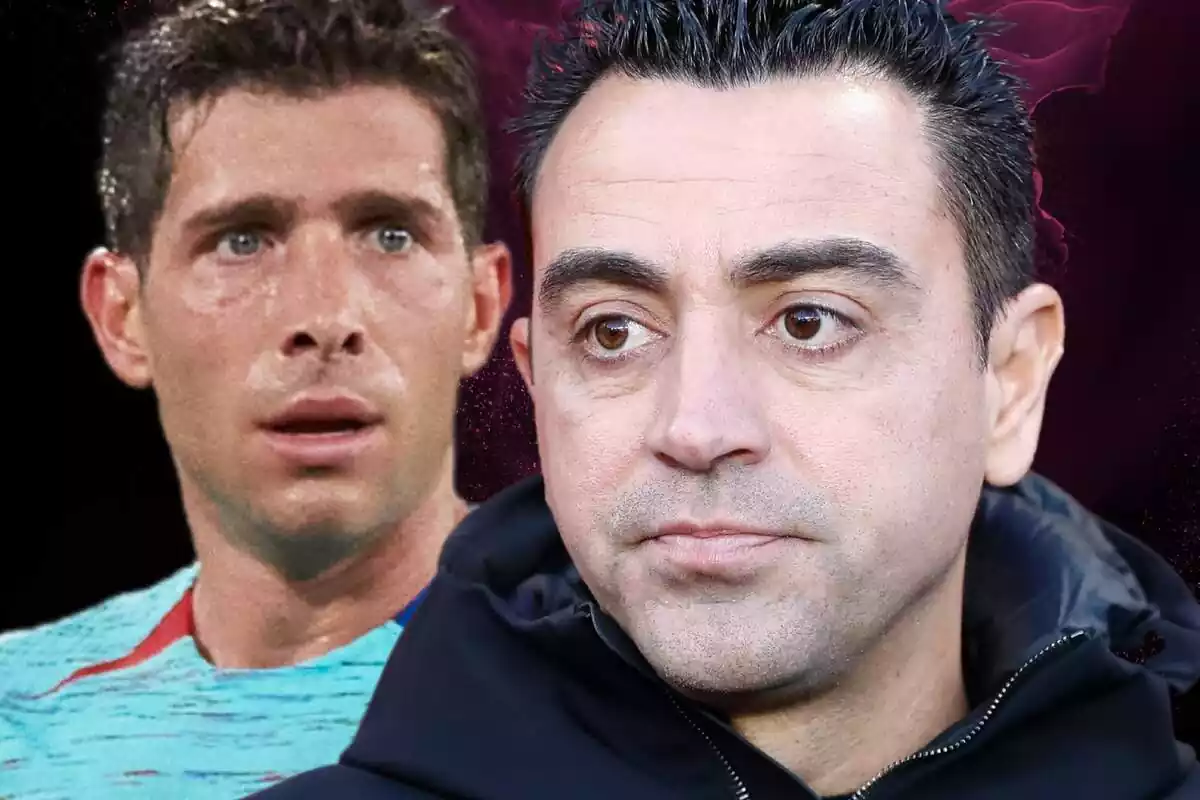 Muntatge de Xavi Hernández amb Sergi Roberto