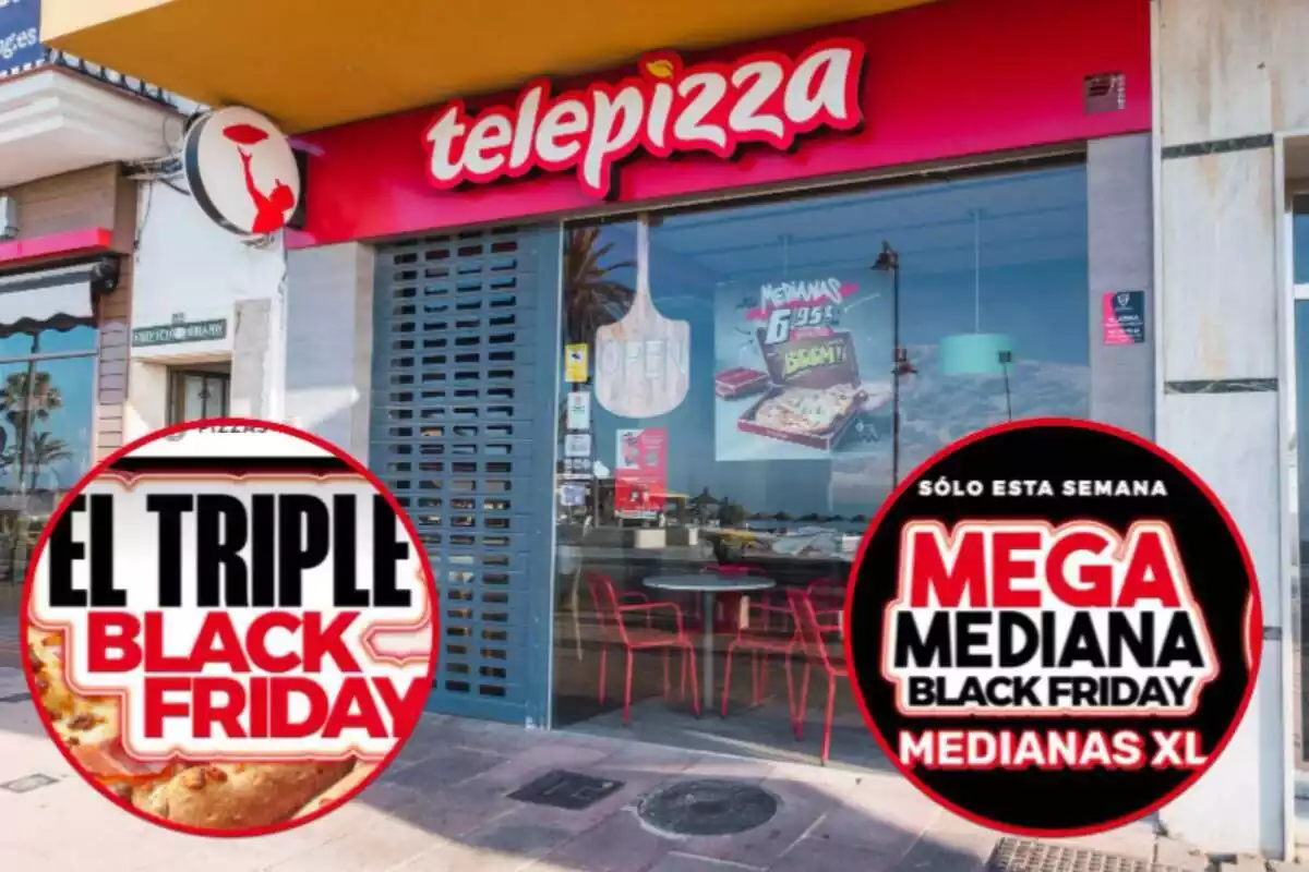 Telepizza té dues noves promocions per a aquest Black Friday: el triple i mega mitjana