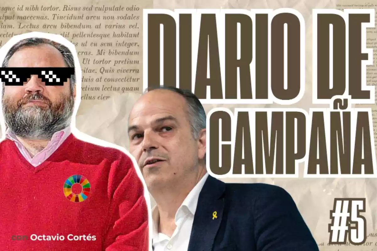 Portada del diari de campanya d'Octavio Cortés amb Jordi Turull