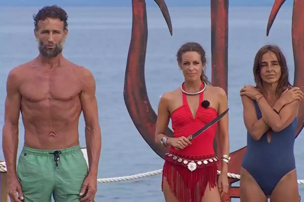 Escassi i Carmen Alcayde a la cerimònia de salvació de 'Supervivientes'