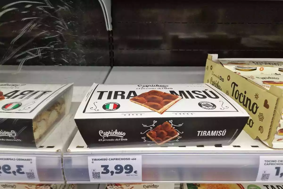 Última unitat del tiramisú de Dia