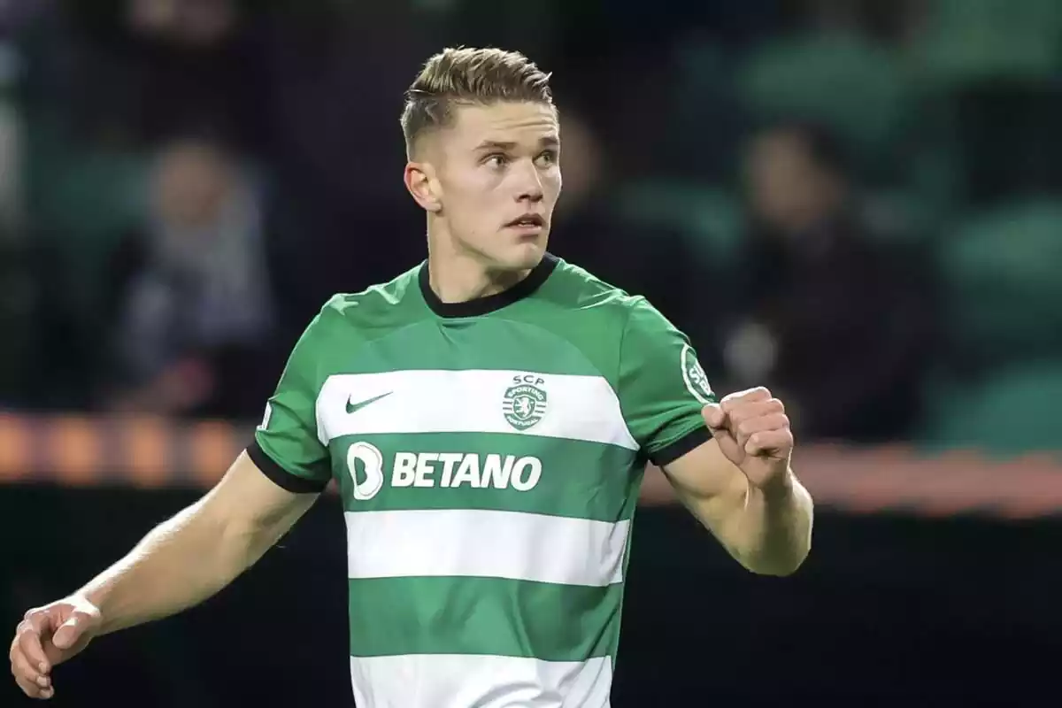 Viktor Gyokeres con la camiseta del Sporting de Portugal Viktor Gyokeres con la camiseta del Sporting de Portugal