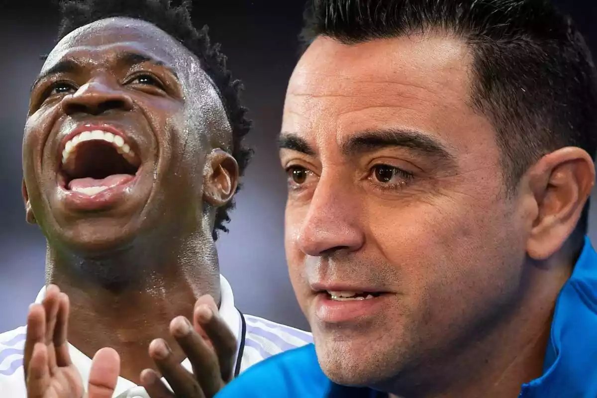 Muntatge de Vinicius amb Xavi Hernández