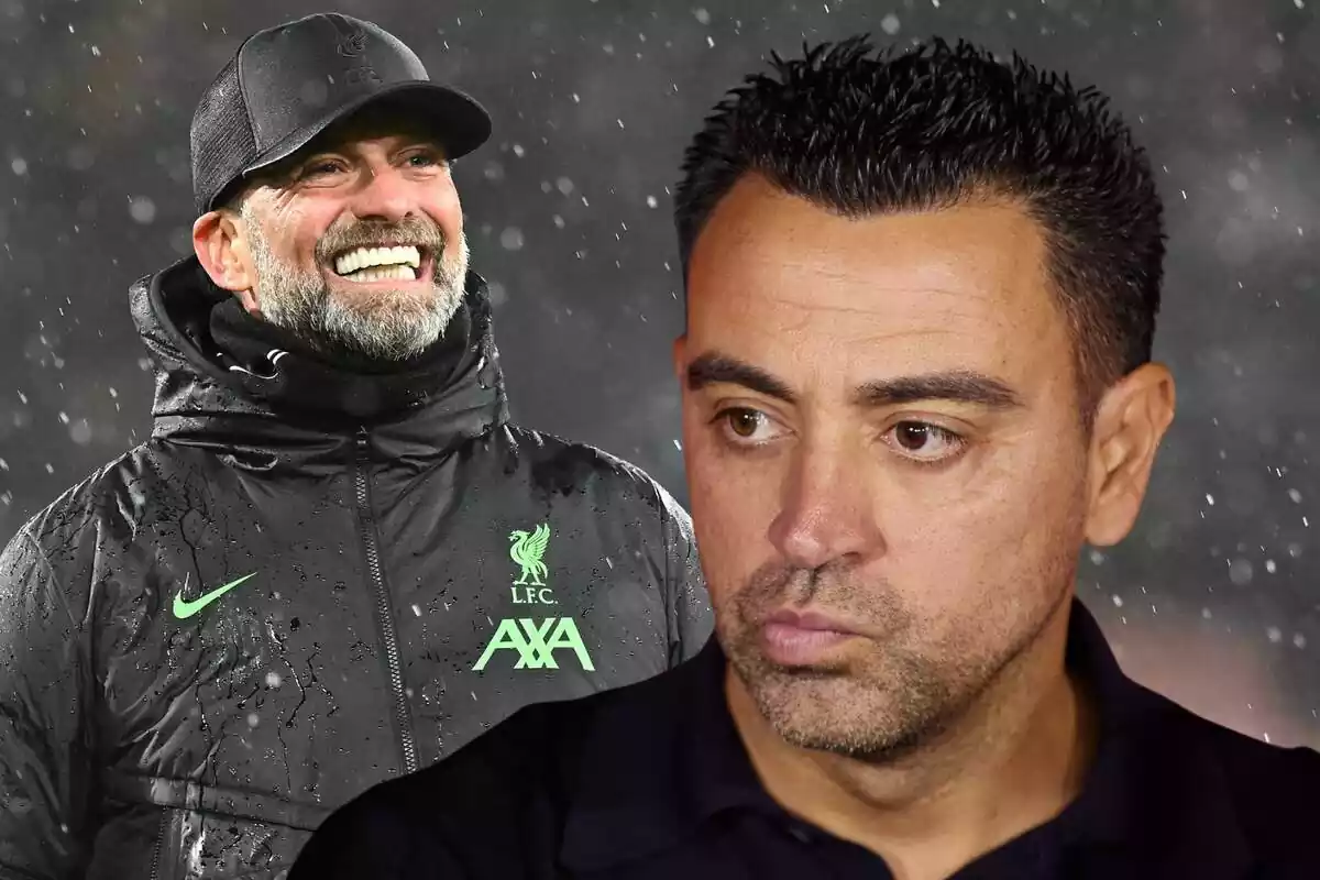 Muntatge de Xavi amb Jurgen Klopp